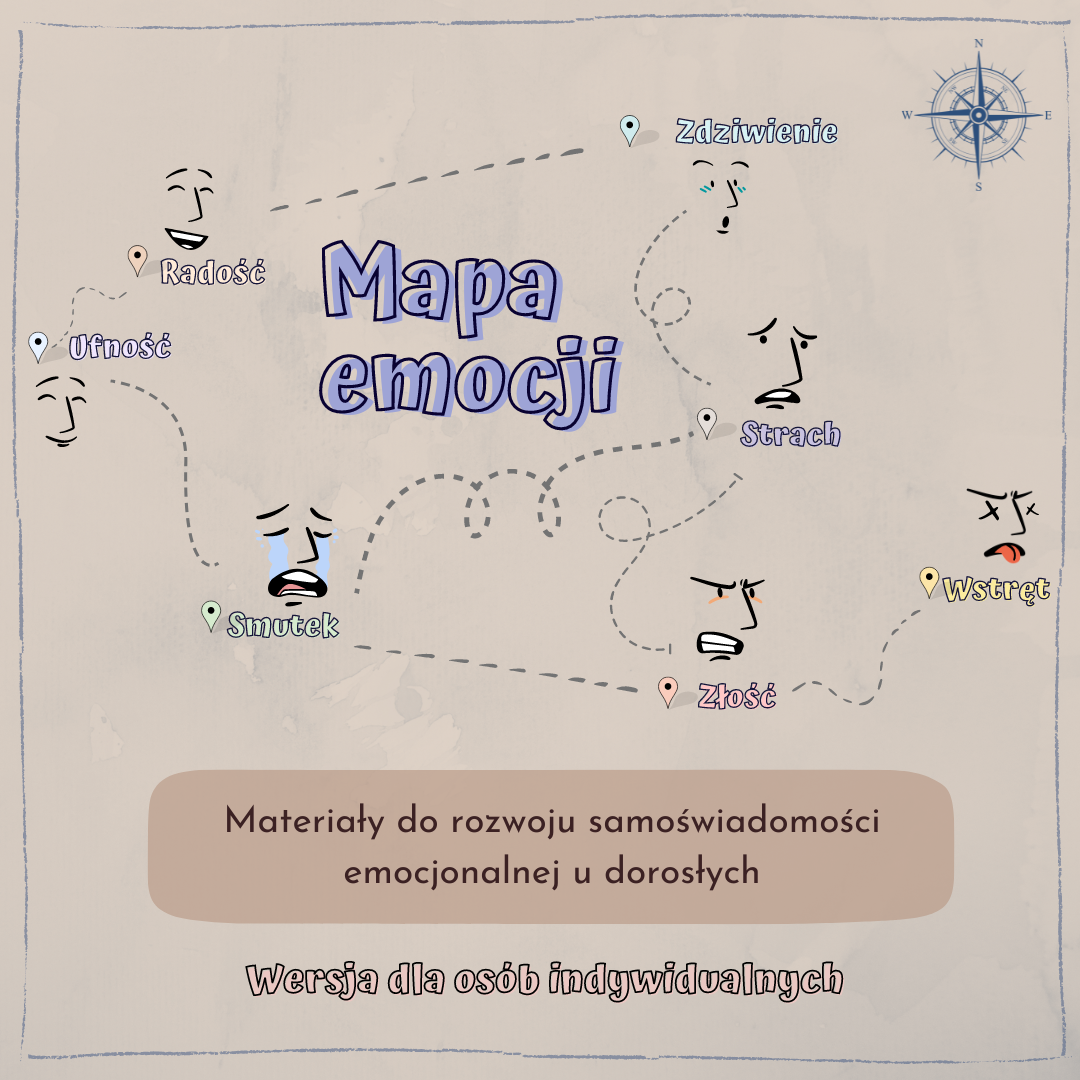 Mapa Emocji I Karty Emocji Dla Dorosłych Psychologia Codzienności 5484